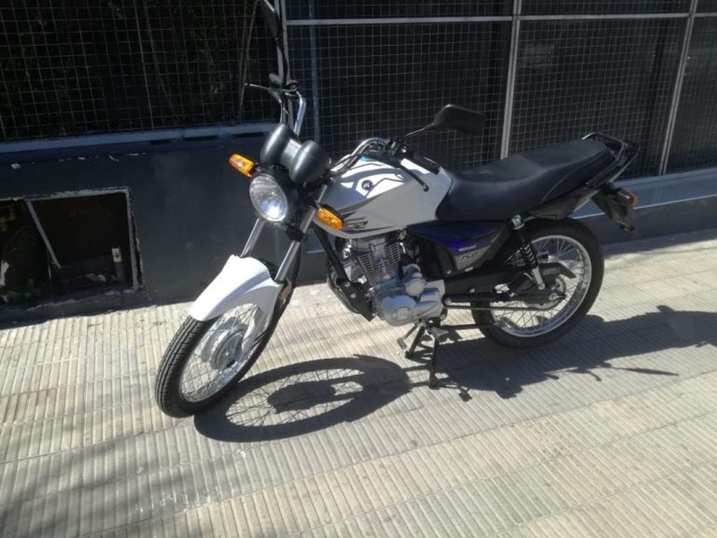 Motocicleta robada de la familia Herrera.