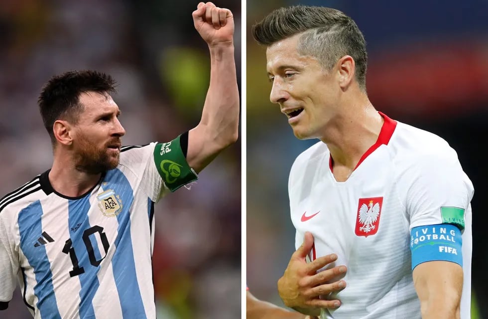Messi y Lewandowski se enfrentaron en el Mundial de Qatar 2022.