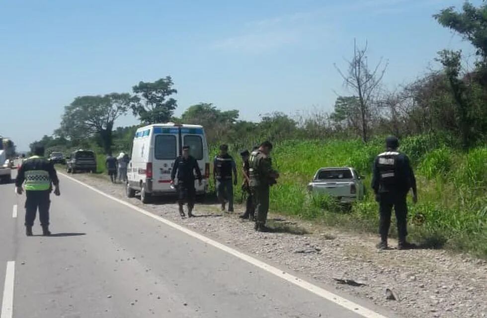 Accidente en la ruta nacional 50. (Prensa Policía de Salta y Radio Orán)