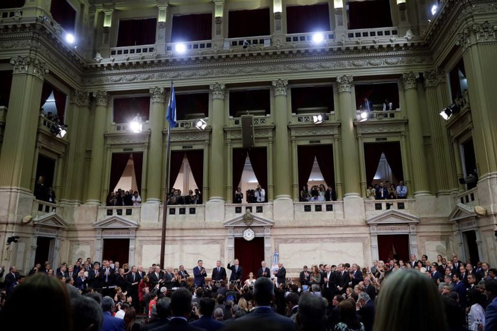 Macri durante la apertura de Sesiones Ordinarias. (Foto: AP)