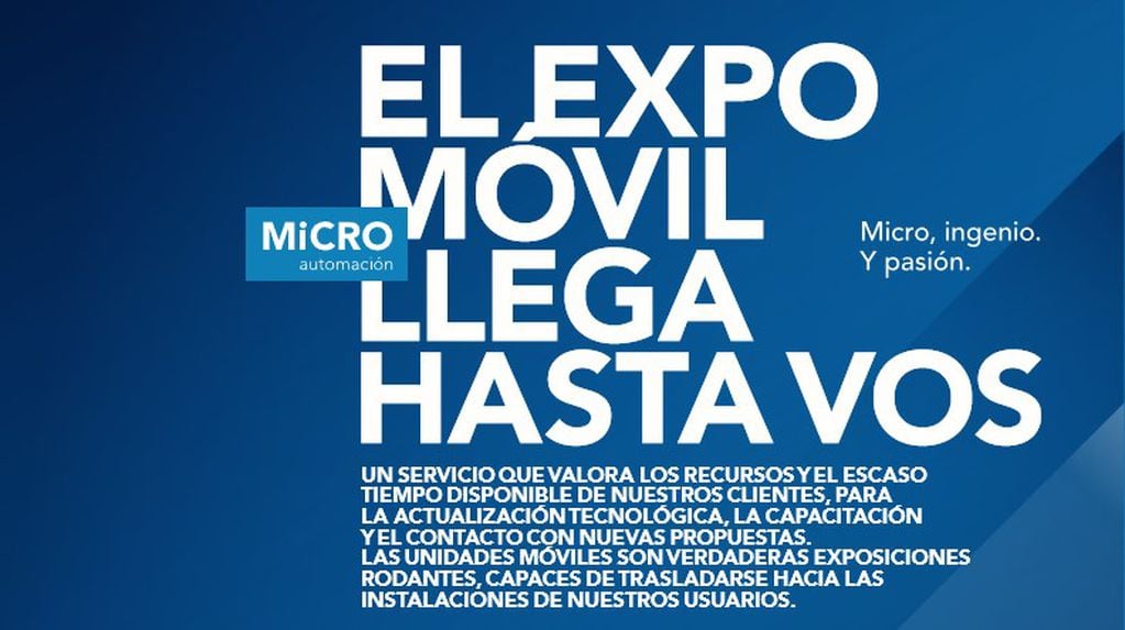 Expo Móvil Micro Automación en el Parque Industrial de Tres Arroyos