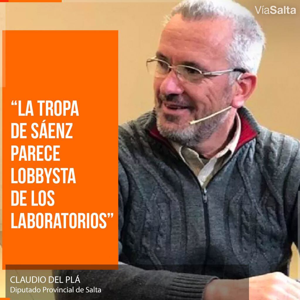 Claudio Del Plá se manifestó en contra de los convenios para la compra de vacunas.