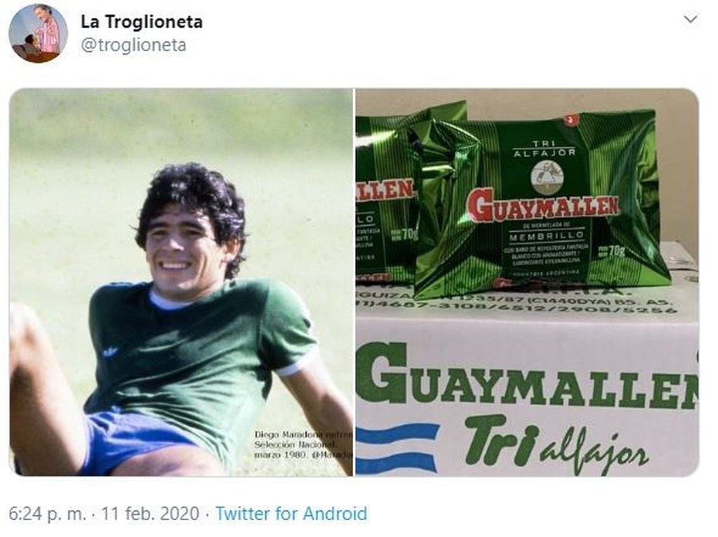 Hilo viral de Maradona (Foto:Twitter)