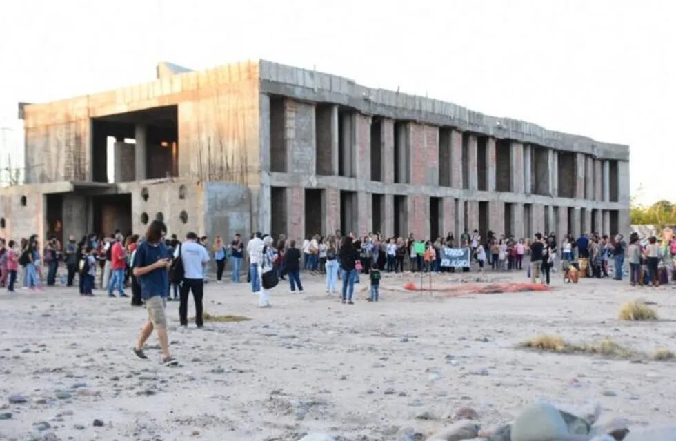 La obra de la Escuela de Música de San Juan lleva cinco años paralizada.