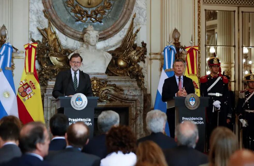 Mauricio Macri y Mariano Rajoy.