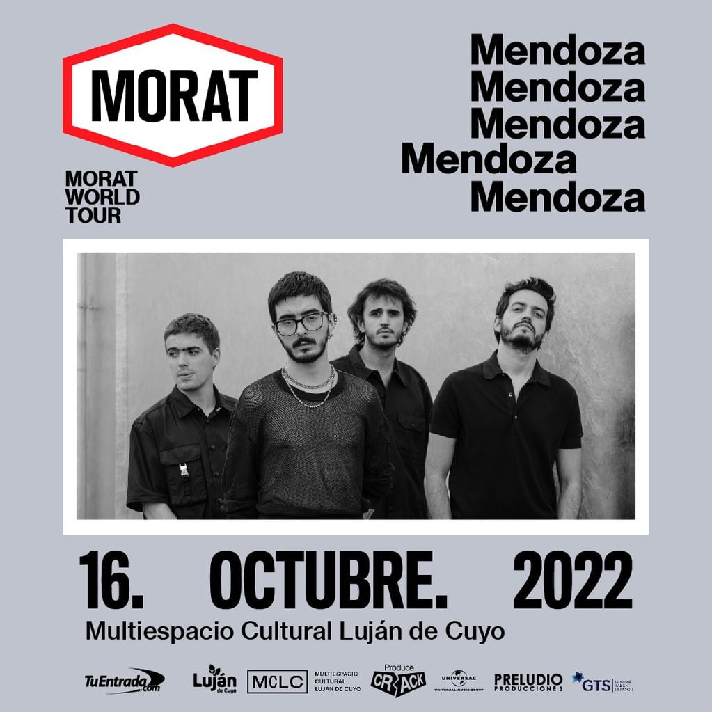 Morat en Mendoza 2022: precios y dónde comprar entradas