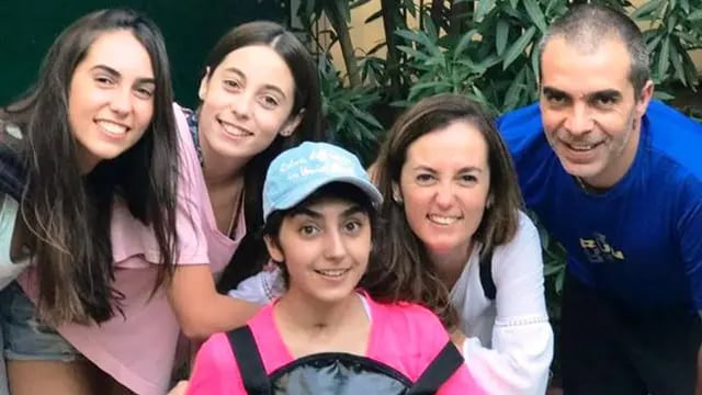 Candela Giménez y su familia
