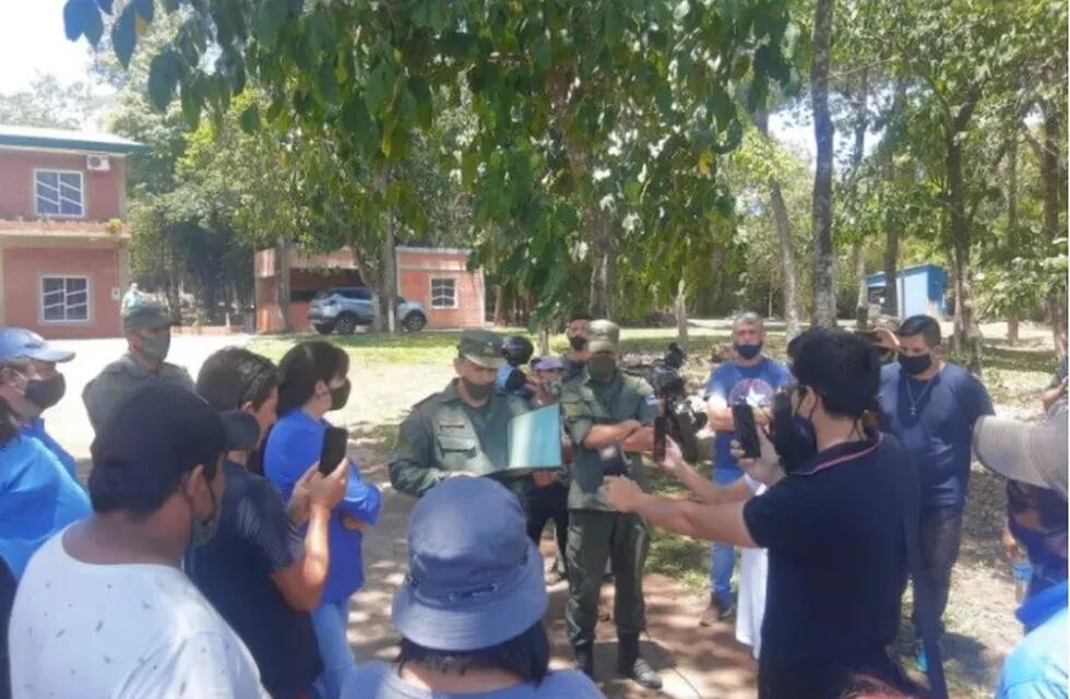 Desalojaron a los manifestantes de Iguazú que pedían la apertura del Puente Internacional