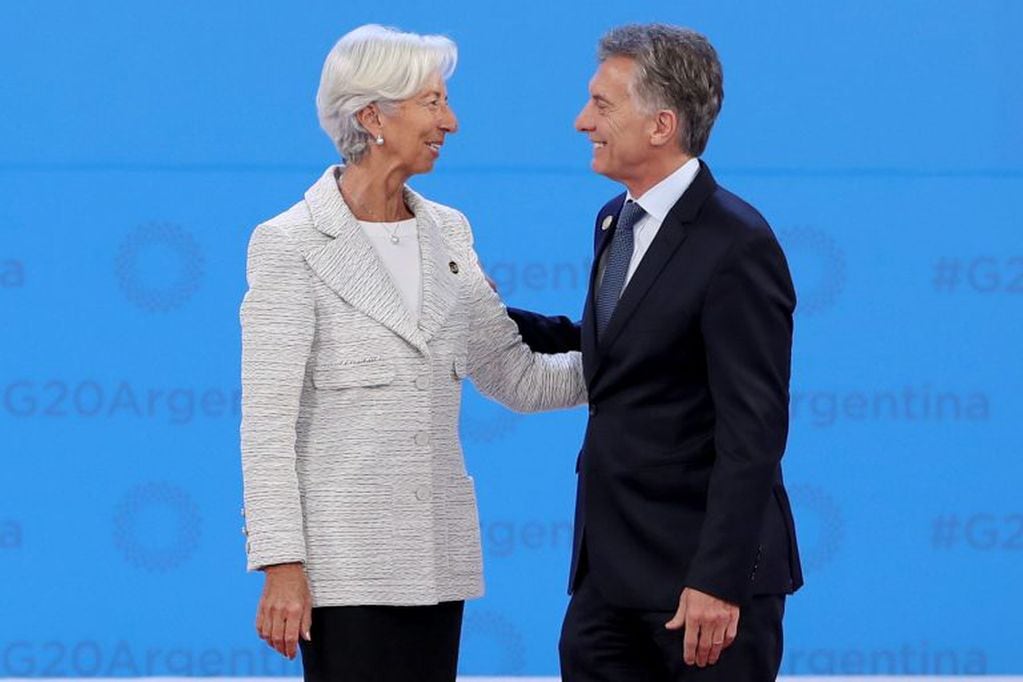 Mauricio Macri junto a la directora del FMI, Christine Lagarde (AP /Ricardo Mazalan).