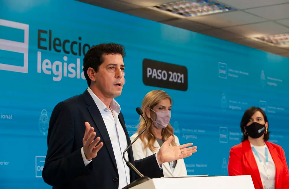 El ministro del Interior, Eduardo "Wado" De Pedro, quien tiene bajo su órbita el desarrollo de las elecciones. Foto: Clarín.