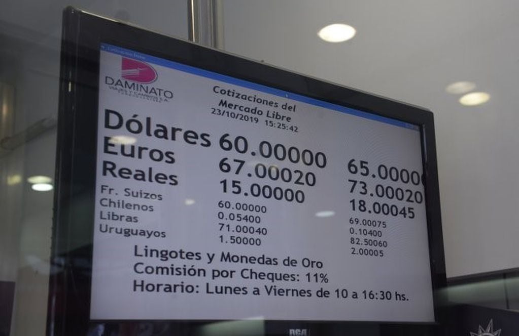 Largas colas en bancos y fuerte disparada del dólar en Rosario