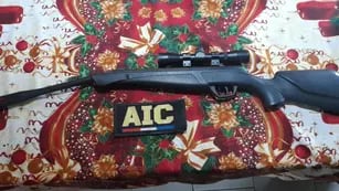 Arma secuestrada por la AIC