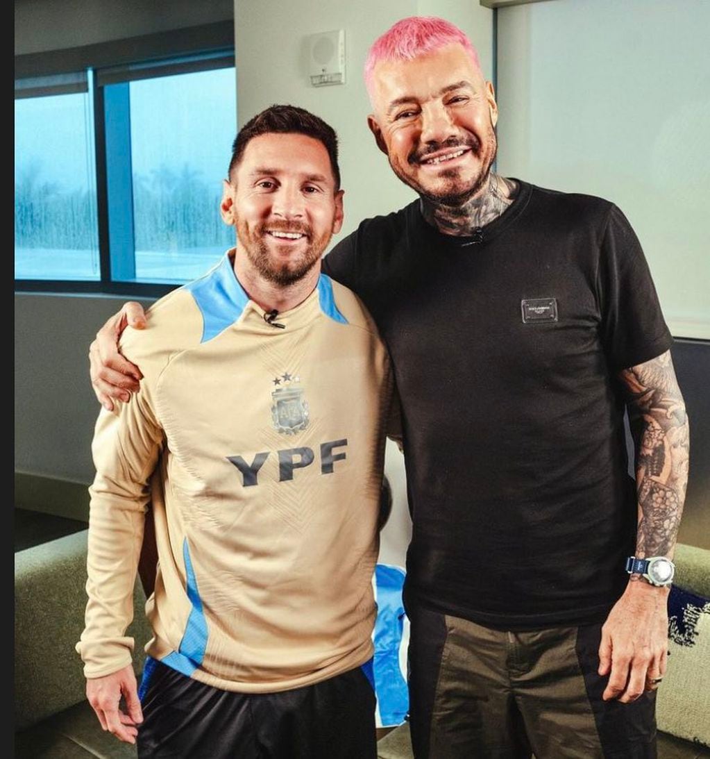 Marcelo Tinelli entrevistó a Leo Messi desde Miami.