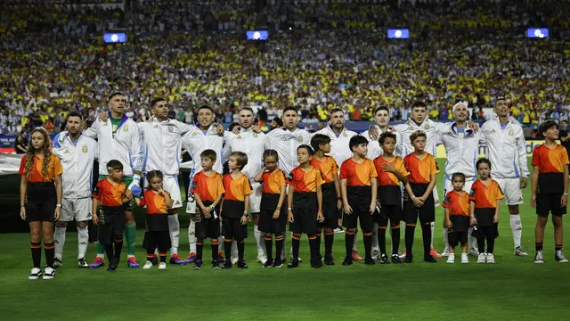 La Selección Argentina en la final de la Copa América.