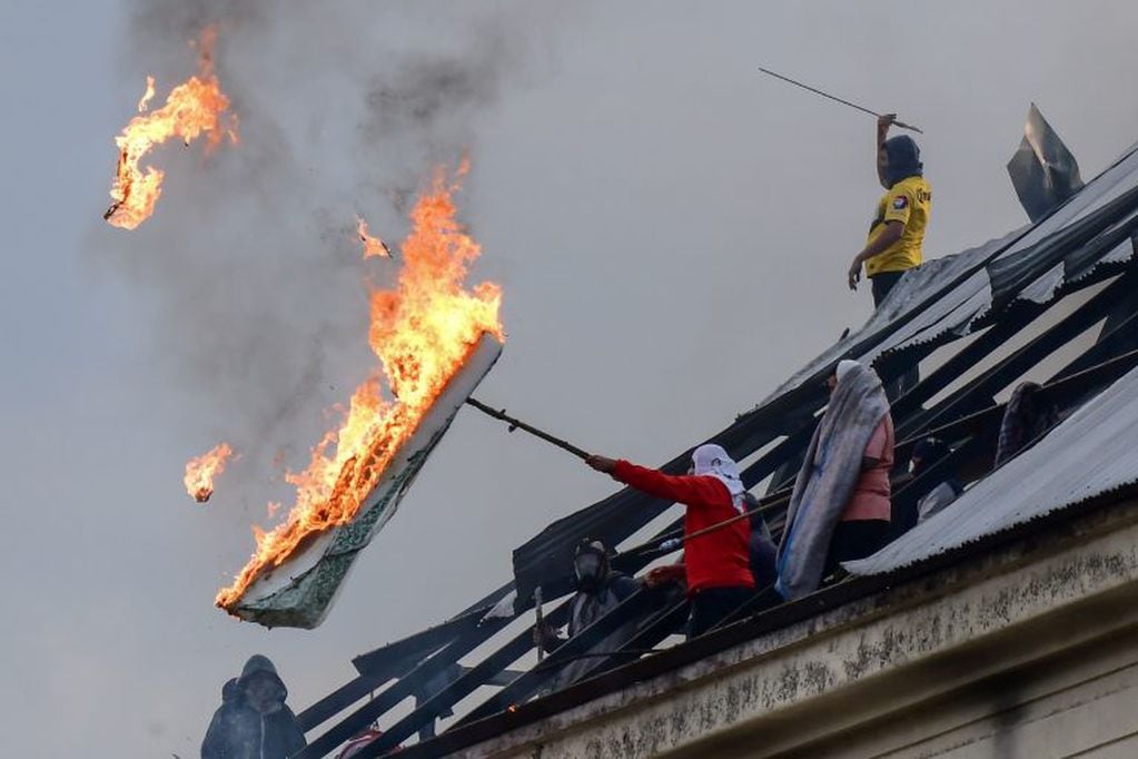 El motín de Devoto. (Ronaldo Schemidt/AFP)