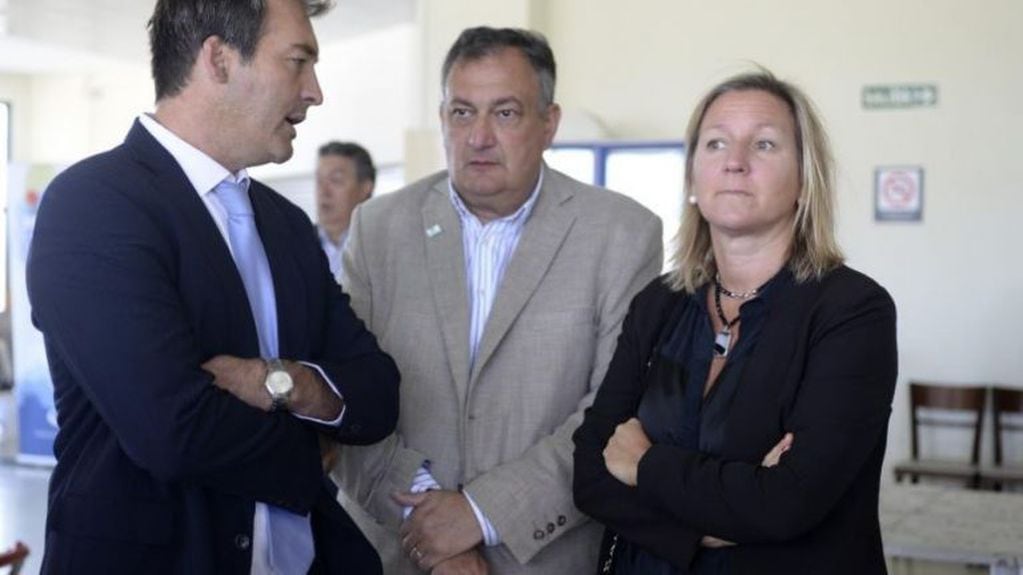 Gustavo Gennuso junto a María Eugenia Martini, exintendenta de Bariloche (web).