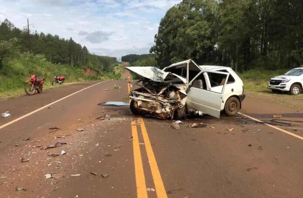 Tres personas gravemente heridas luego de un siniestro vial en San Pedro.