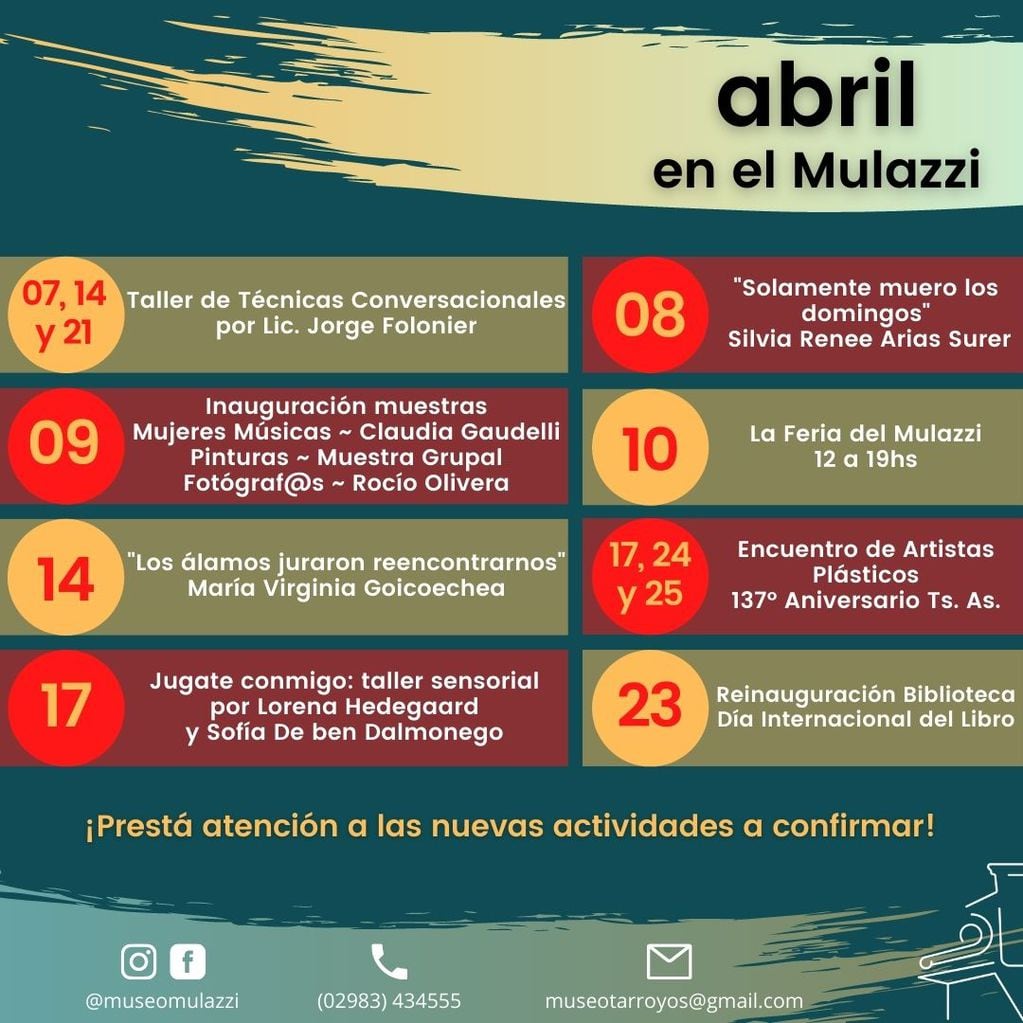 Abril en el Museo Mulazzi
