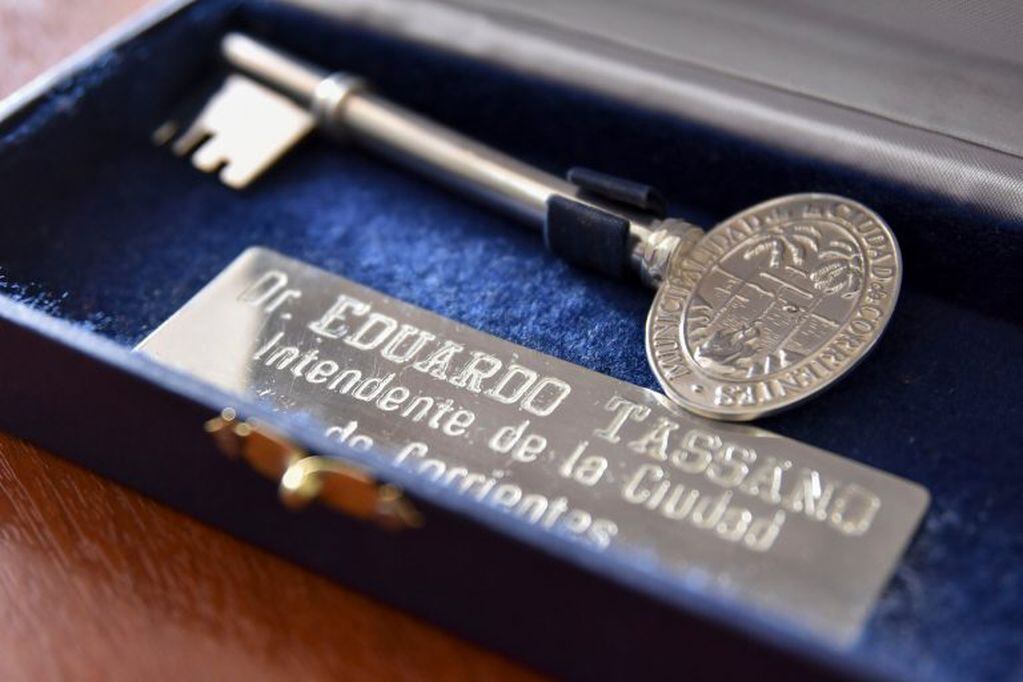Las llaves de ciudad que les fueron entregadas a Pareto