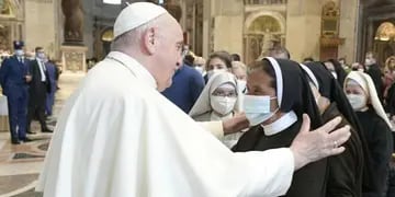 El Papa Francisco fue inmunizado con la tercera dosis de la vacuna contra el COVID-19. Foto Los Andes.