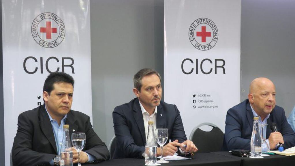 Personal del Comité Internacional de la Cruz Roja.
(imagen Archivo Año 2017)