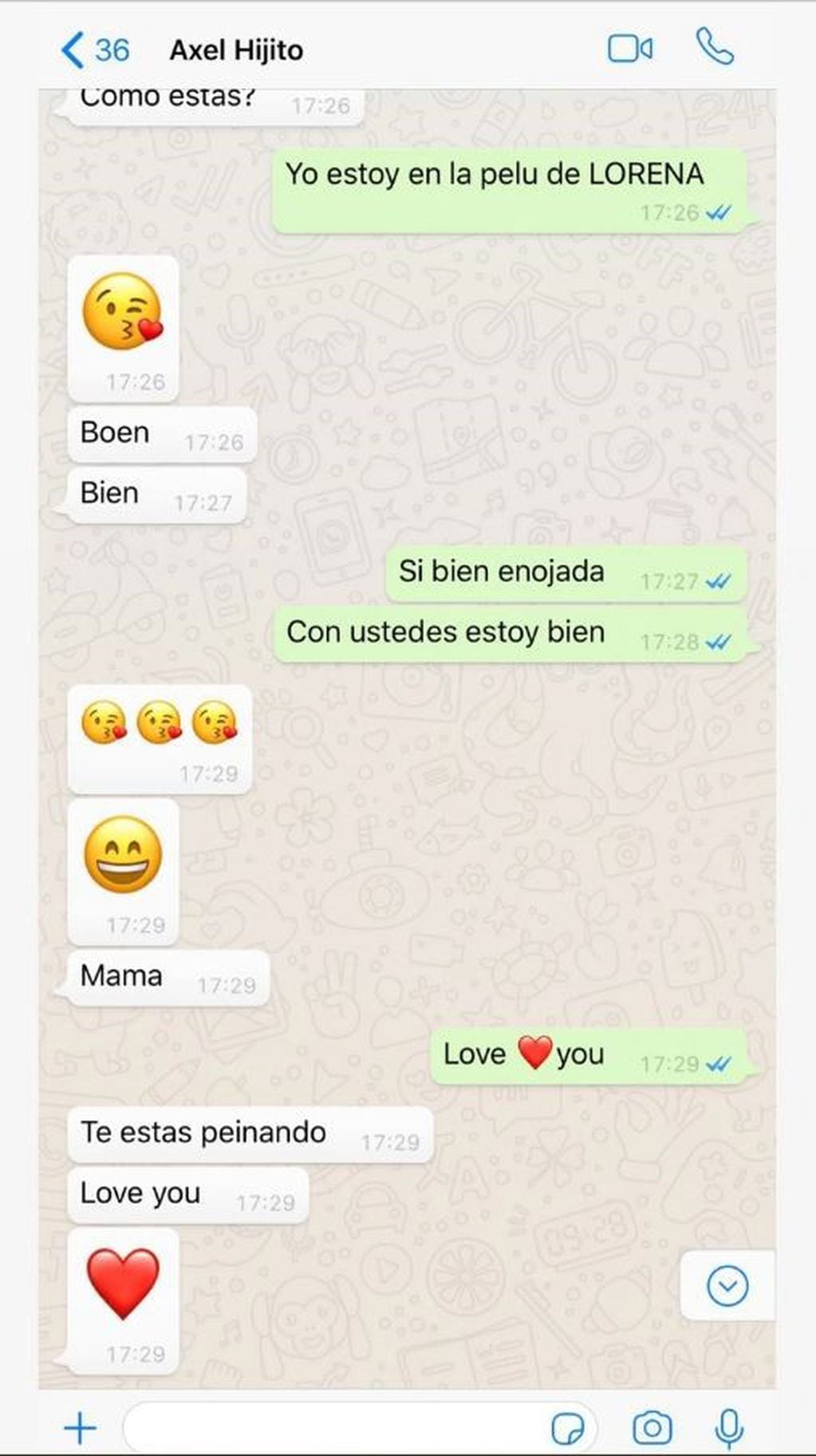 Mariana Nannis publicó chats con su hijo mayor para desmentir las versiones que indican que hay una mala relación entre ellos (Foto: Instagram)