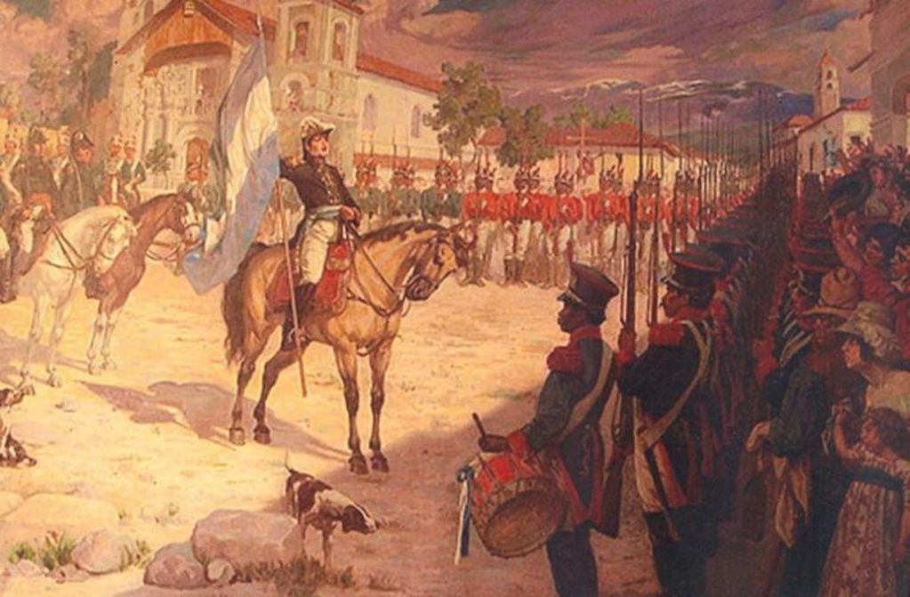 Jura de la Bandera en Jujuy, el 25 de mayo de 1812.