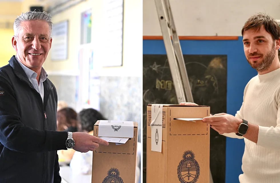 Elecciones 2023: Mariano Arcioni e Ignacio Torres votaron en Chubut.