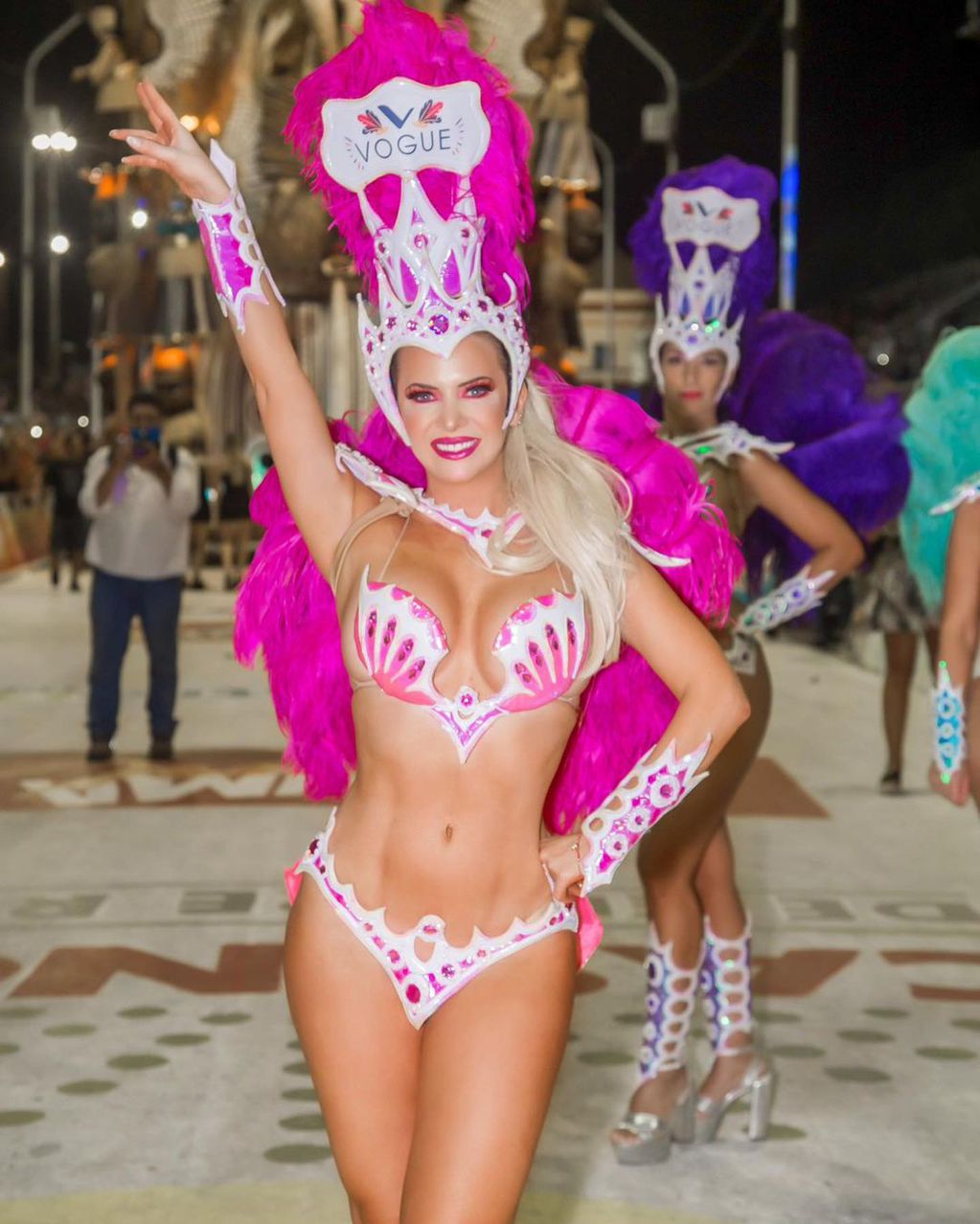 Alejandra Maglietti participó del carnaval de Gualeguaychú.