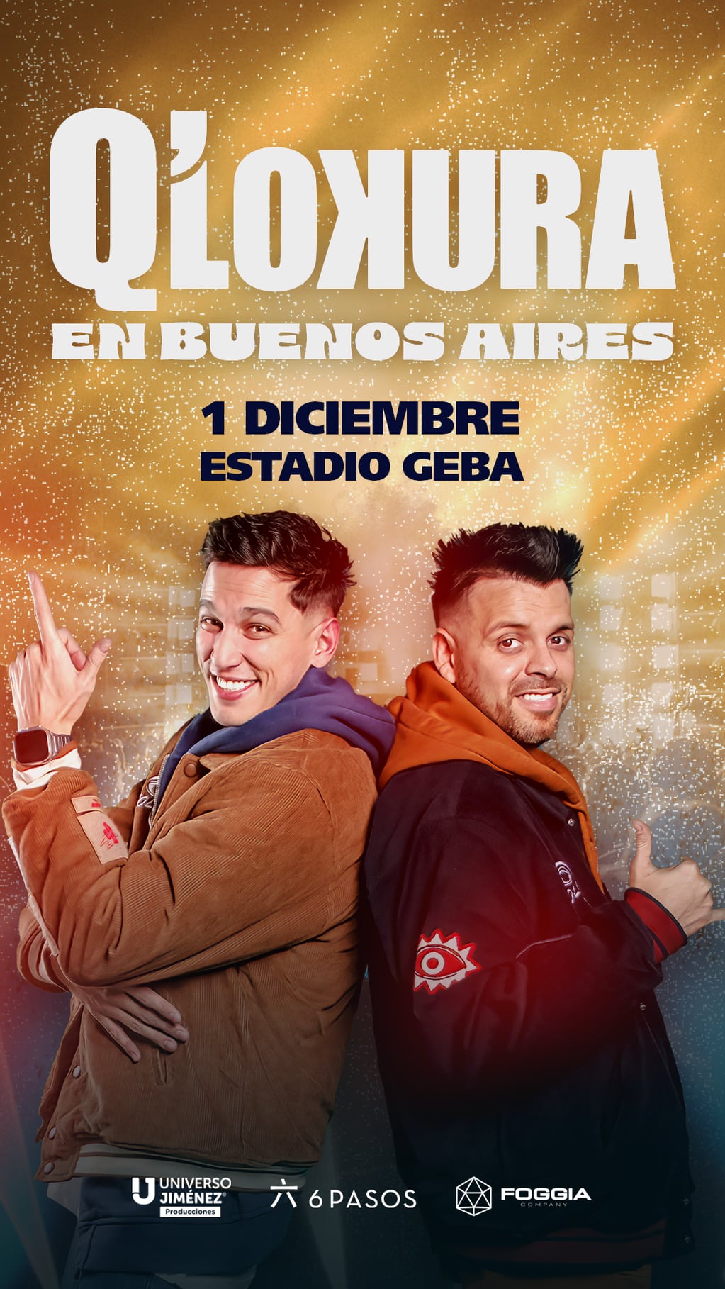 Universo Jiménez anunció que el próximo 1 de diciembre habrá un show de "Q' Lokura" en GEBA. (Foto: Universo Jiménez)