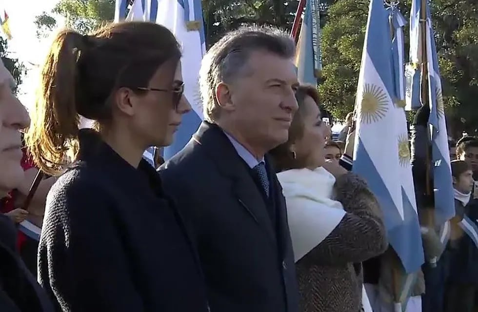 Mauricio Macri encabezó el acto central de la celebración del Día de la Bandera en 2017.