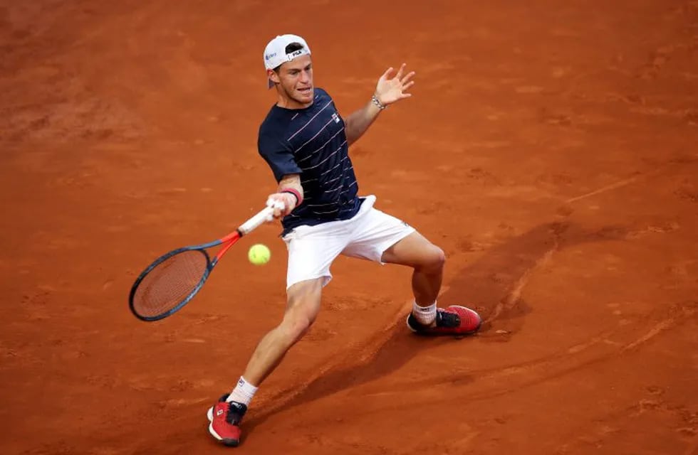 Tennis - ATP Masters 1000 - Italian Open - Foro Italico, Rome, Italy - September 21, 2020   Argentina's Diego Schwartzman in action during the final against Serbia's Novak Djokovic   Clive Brunskill/Pool via REUTERS