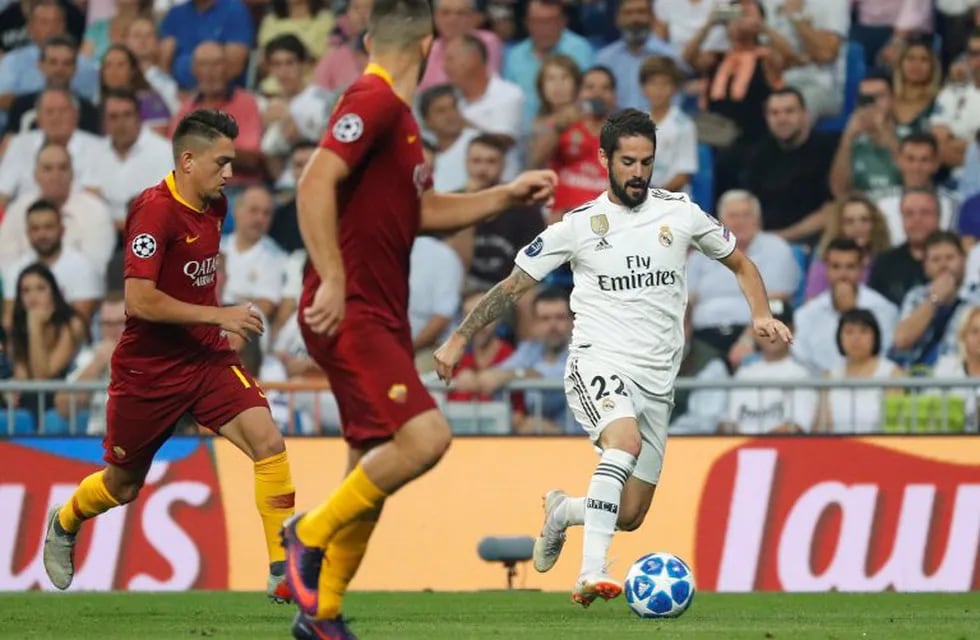 Real Madrid goleó 3-0 a Roma en su debut en la Champions League. Foto: REUTERS.