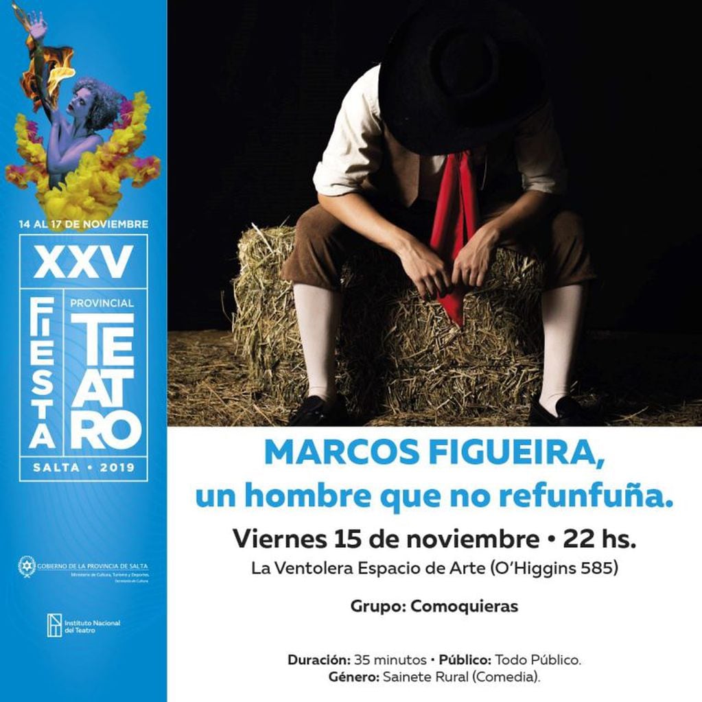 XXV Fiesta Provincial de Teatro en Salta este viernes 15 (Facebook INT Representación Provincial Salta)