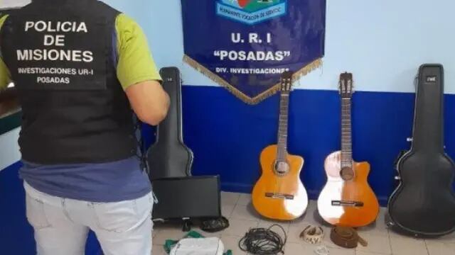 Recuperan instrumentos musicales robados en Posadas
