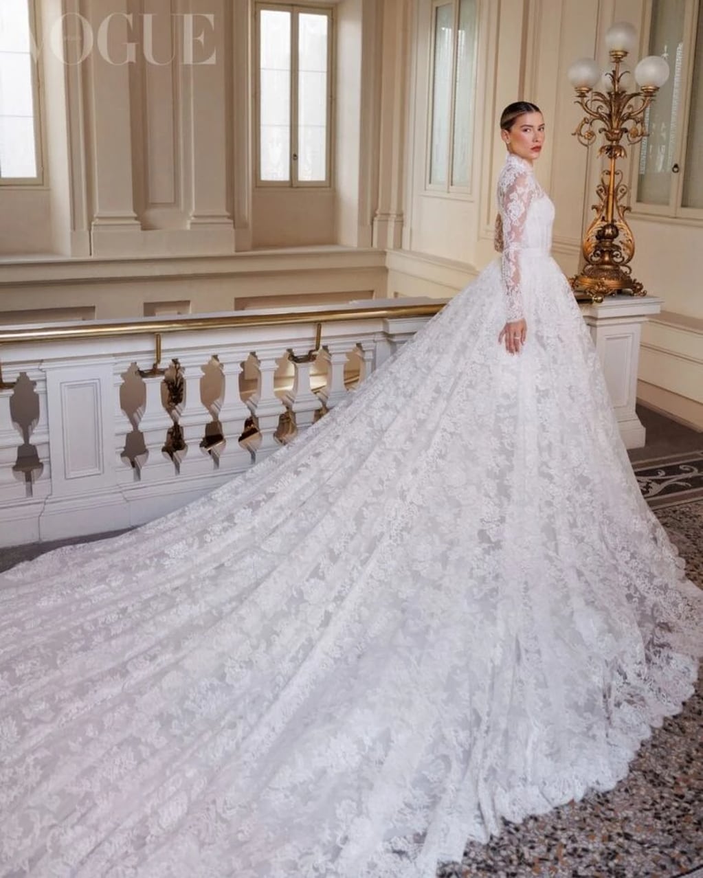El increíble vestido de Michelle Salas en su boda