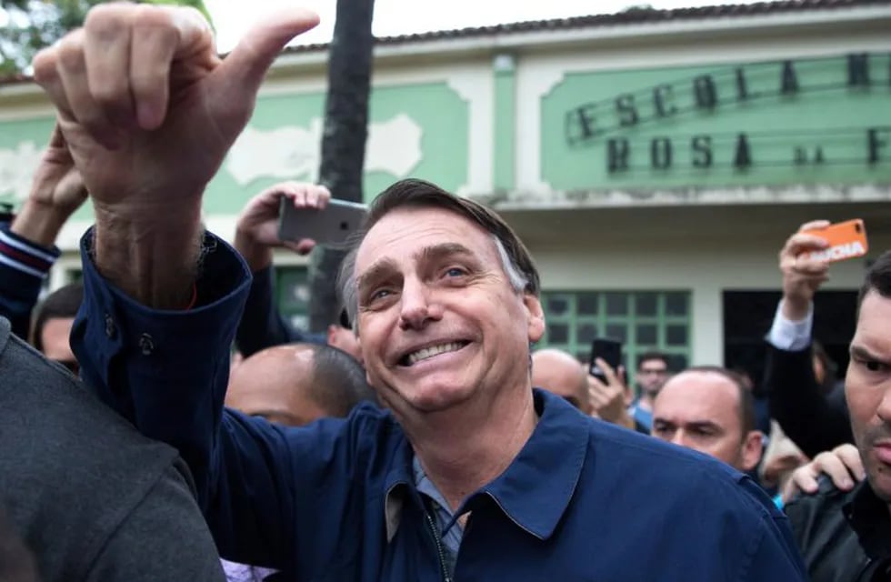 Jair Bolsonaro lleva ventaja en las encuestas. (AFP)
