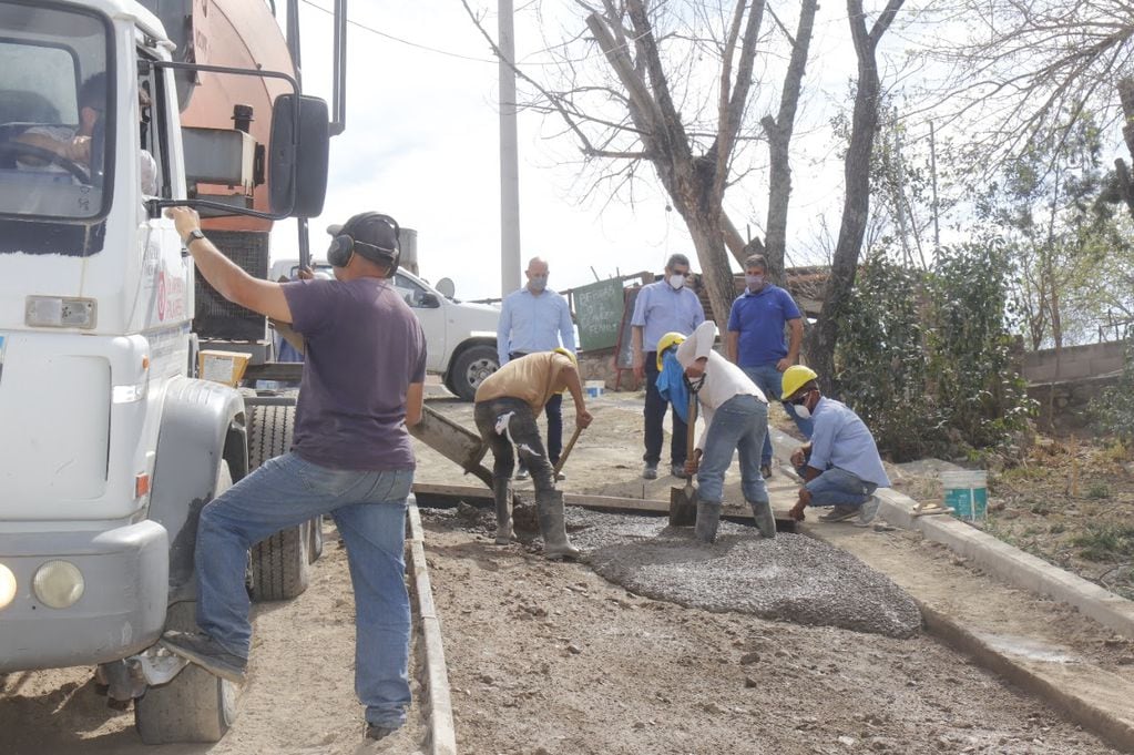 Obras de pavimentación.