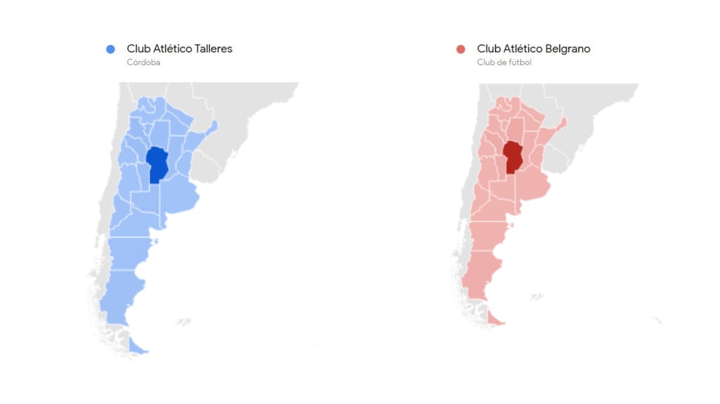 Provincias donde más que buscan los términos.