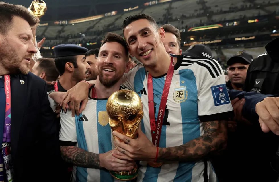 Lionel Messi y Ángel Di María ganaron la Copa del Mundo en Qatar.