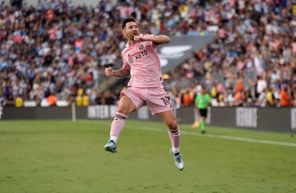 Lionel Messi celebra el 2-0 de Inter Miami. (Prensa MLS).