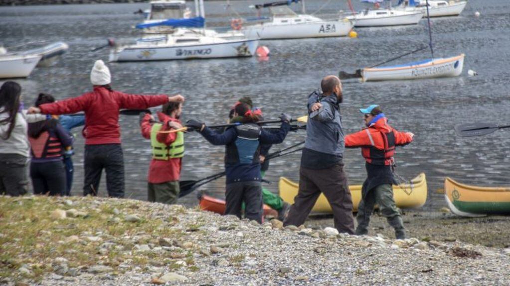 Canotaje en Ushuaia