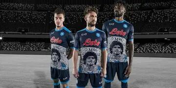El Napoli homenajeará a Diego Maradona con una camiseta en el primer aniversario de su muerte