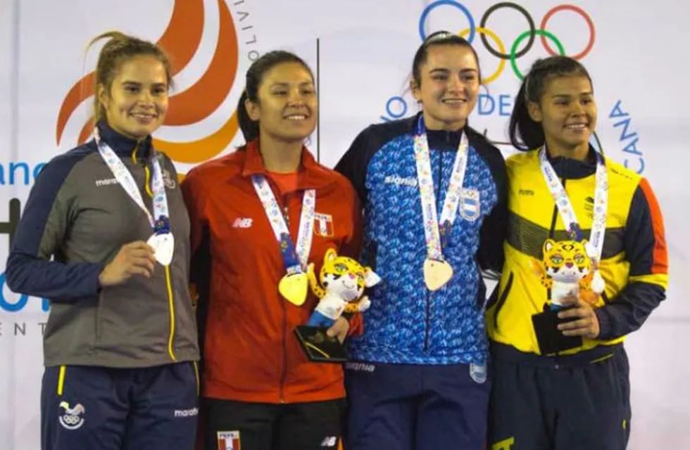 Valentina Castro, medalla de bronce en los Juegos Odesur 2018.