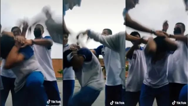 Un adolescente de Neuquén no quiere volver a clases luego de ser golpeado por jugar al "juego de la bandera" que es viral en TikTok.