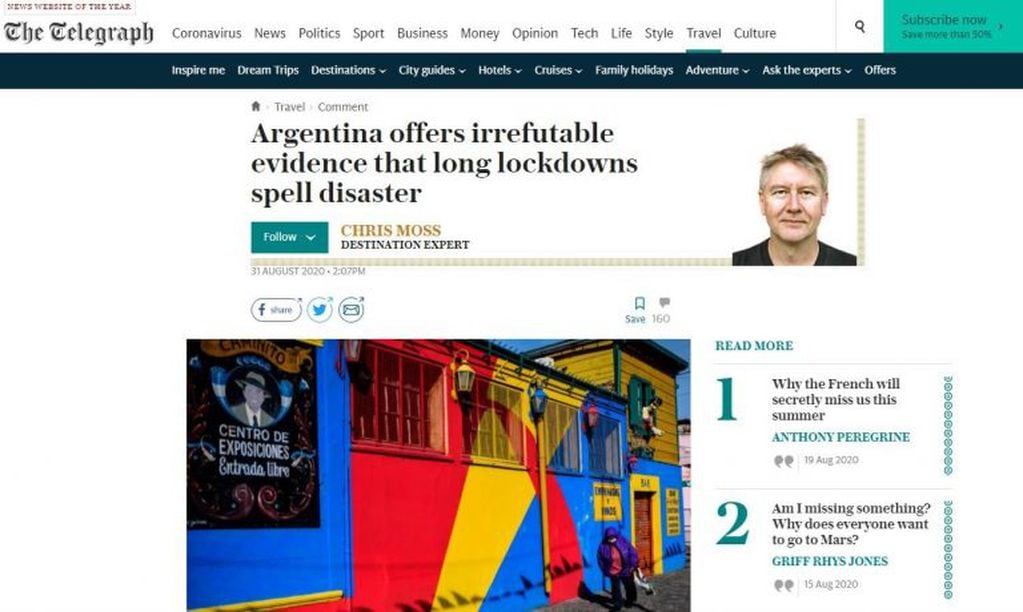 Según un diario británico, "Argentina deja en evidencia que las cuarentenas prolongadas son un desastre"