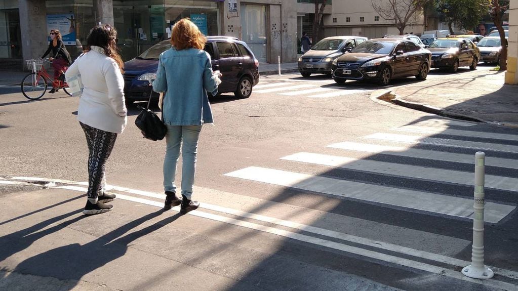 Nuevos cruces peatonales en el centro de Rosario