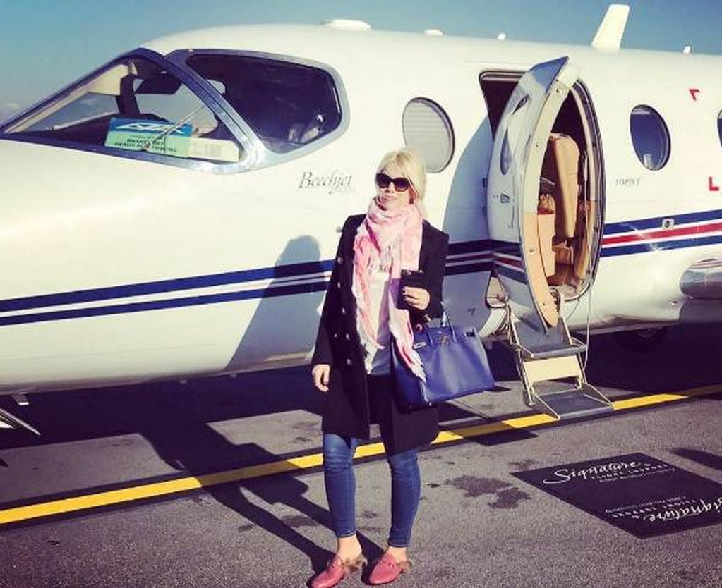 A lo Xipolitakis: Wanda Nara filmó el aterrizaje de un avión desde la cabina