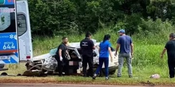 Eldorado: una mujer resultó herida tras una colisión entre dos vehículos