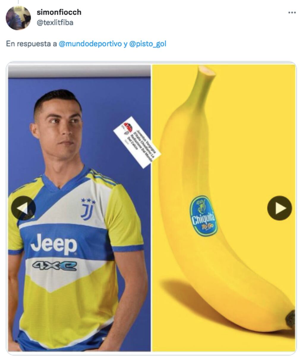 La tercera camiseta de Juventus, criticada por sus hinchas y fuente de memes en redes sociales.